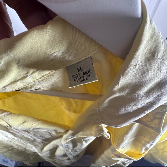 Elegant Yellow Silk Shirt tommy bahamma - Picture 5 of 8